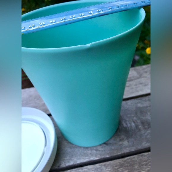 Oversized Jumbo Plastic Coffee Cup Shaped Aqua Container Bin Room Decor Display - Picture 13 of 13